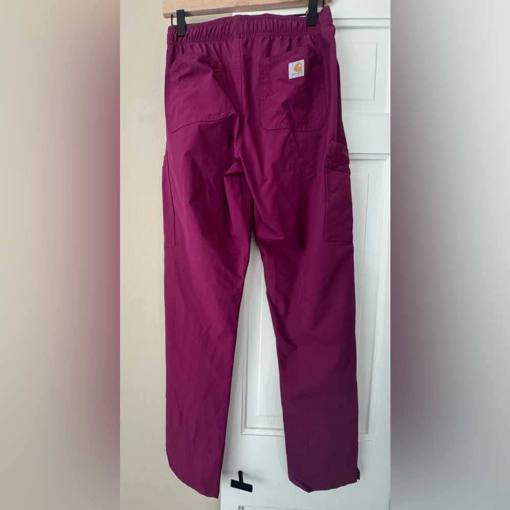 Carhartt Force Rugged Flex Burgundy Utility Uniform Workwear Pants NWT XS - Picture 4 of 6